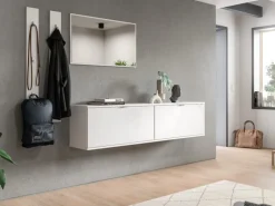 Inn.Furn Möbelserien^Garderoben-Set 5-teilig in Weiß Hochglanz 238 cm SystemX