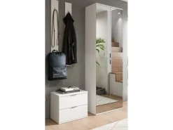 Inn.Furn Garderoben-Set 4-teilig in Weiß Hochglanz 128 cm SystemX