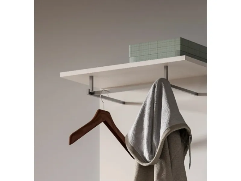 Inn.Furn Garderoben-Set 4-teilig Weiß Hochglanz 110 cm Grazie