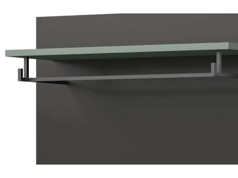 Inn.Furn Möbelserien^Garderoben-Set 4-teilig in Salbei und Grau 160 cm Cooper