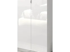 Inn.Furn Garderoben-Set 5-teilig Weiß Hochglanz 273 cm Viel Stauraum SystemX