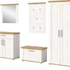 Inn.Furn Möbelserien^Garderoben-Set 5-teilig Weiß Lärche 285 cm Landhaus-Stil Mirano
