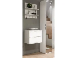 Inn.Furn Garderoben-Set 3-teilig in Weiß Hochglanz 97 cm SystemX