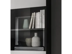 Inn.Furn Schweberegale|Vitrinen^Wohnwand in Weiß und Grau 221 cm Cooper