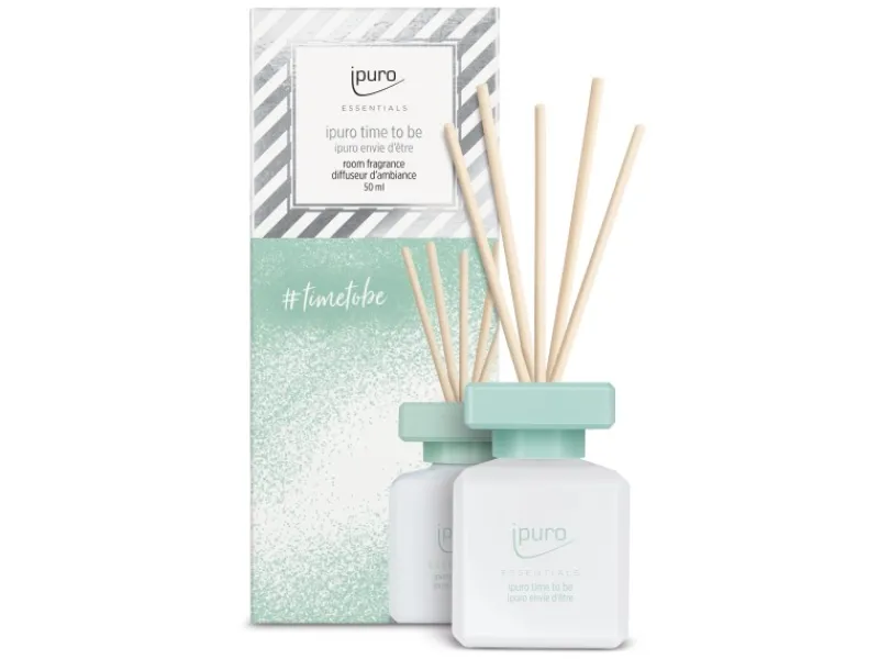 Ipuro Raumduft Essentials Time To Be 50 ml Hellblau-Weiß