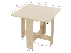 Joyz Kindersitzgruppe 5 Teilig 1 Tisch und 4 Hockern Kindertischgruppe Holz