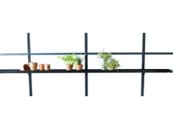 Juliana Regale Schwarz^Aluregal 3 Sektionen Schwarz