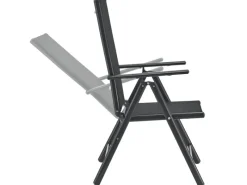 Juskys Stühle^Aluminium Gartengarnitur Milano 9 Teilig mit Tisch und 8 Stühlen