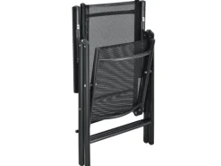 Juskys Stühle^Aluminium Gartengarnitur Milano 5 Teilig mit Tisch und 4 Stühlen