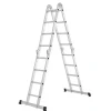Juskys Leitern|Klapptritte^Aluminium Multifunktionsleiter 4,7m Tragfähigkeit bis 150 kg