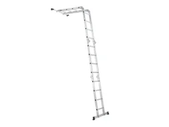 Juskys Leitern|Klapptritte^Aluminium Multifunktionsleiter 4,7m Tragfähigkeit bis 150 kg