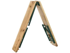 Juskys Bierzeltgarnitur Passau 3 teilig klappbar mit lackiertem Tannenholz 220 cm