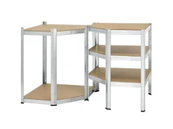 Juskys Eckregal Lagerregal Corner Basic 180 x 70 x 40 bis 70 cm