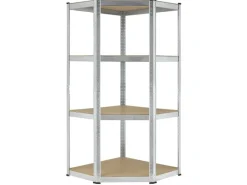 Juskys Eckregale^Eckregal Lagerregal Corner Easy 160 x 75 x 40 bis 75 cm