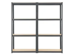 Juskys 2er Set Lagerregal Easy 160 x 80 x 40 cm