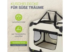 Juskys Hundebedarf^Faltbare Hundetransportbox Lassie XL