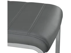 Juskys Freischwinger Stuhl Vegas 2er Set aus Kunstleder