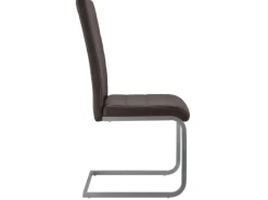 Juskys Freischwinger Stuhl Vegas 2er Set aus Kunstleder