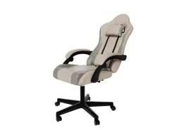 Juskys Stühle^Gamingstuhl HyperSeat Beige/Hellgrau