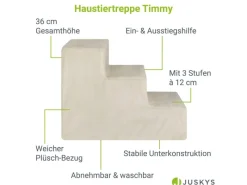 Juskys Sofas^Haustiertreppe Timmy mit 3 Stufen