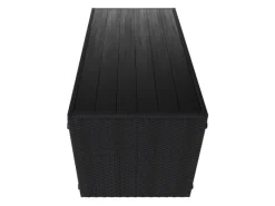 Juskys 2in1 Polyrattan Relax Gartenmöbel Set Jamaika Schwarz Grau