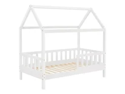 Juskys Bastelzubehör^Kinderbett Marli 80 x 160 cm mit Bettkasten und Matratze