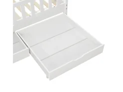 Juskys Bastelzubehör^Kinderbett Marli 80 x 160 cm mit Bettkasten und Matratze