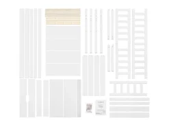 Juskys Bastelzubehör^Kinderbett Marli 80 x 160 cm mit Bettkasten und Matratze