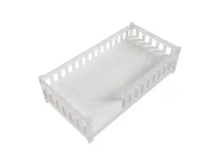 Juskys Betten^Kinderbett Naya 80 x 160 cm mit Matratze Weiß