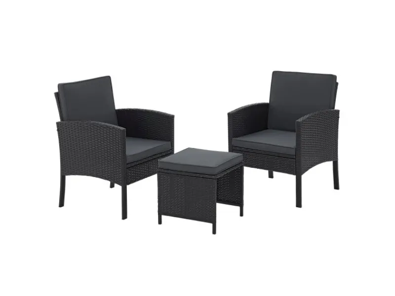 Juskys Polyrattan Gartenmöbel Sitzgruppe Turin