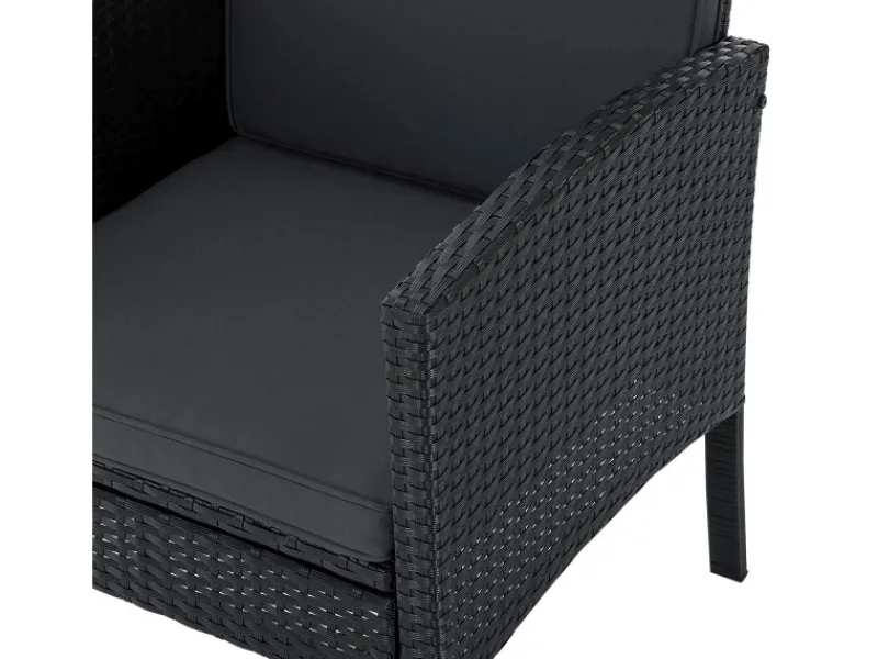 Juskys Polyrattan Gartenmöbel Sitzgruppe Turin