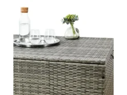 Juskys Polyrattan Gartenmöbel Auflagenbox Ikaria mit Innenplane in