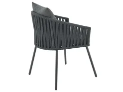 Juskys Kissen|Stühle^Rope Stühle 2er Set mit Sitz und Rückenkissen