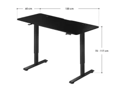 Juskys Schreibtisch Office Stand 120 x 60 cm
