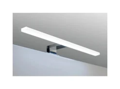 kalb LED Badleuchte Spiegellampe Aufbauleuchte für Spiegel Schrank Oder Wand 230VAC IP44 Chrom 4000K 45cm Länge