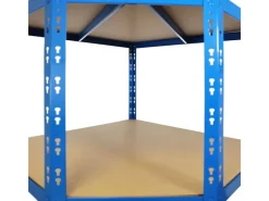 Karat Eckregal - Hohe Traglast - Individuell Einsetzbar - Blau 180 x 90 x 42 x 60 cm