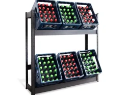 Karat Flaschenkastenständer Osaka Getränkekistenregal für 6 Kästen 110 x 110 x 30 cm