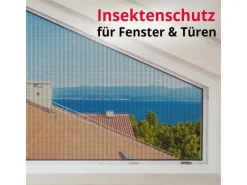 Karat Fliegengitter für Fenster und Türen Zuschneidbar Reißfest 0,8 x 15 m