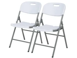 Karat Stühle^Klappstuhl Okinawa Gartenstuhl für Garten Terrasse Balkon Robust 2er-Set