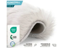 Karat Sessel^Kunstfell Nelly Flauschiges Dekofell Individuell Einsetzbar