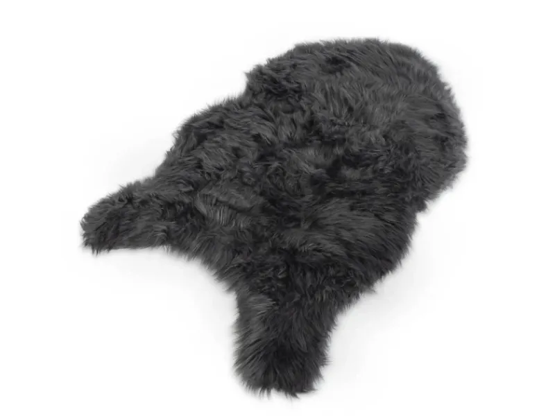 Karat Kunstfell Nelly Flauschiges Dekofell Individuell Einsetzbar Charcoal Grey