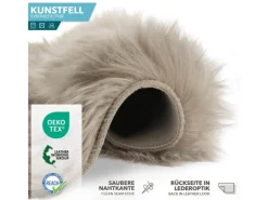 Karat Sofas^Kunstfell Nelly Flauschiges Dekofell Individuell Einsetzbar Dark