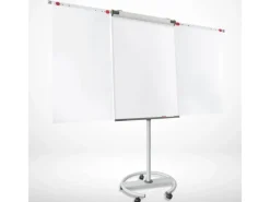 Karat Mobiles Flipchart Shark Premium mit Rollenfuß und 2 Papierhaltern 73 x 104 cm