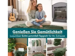 Karat Sofas^Schaffell Audrey Natürliches Premium Lammfell Individuell Einsetzbar Thyme