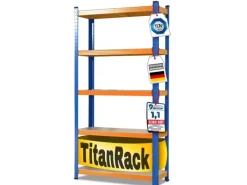 Karat Büroregale^Schwerlastregal Blau-Orange Traglast bis 875 kg 180 x 120 x 45 cm