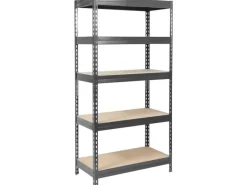 Karat Metallregale|Kellerregale^Schwerlastregal Grizzly Anthrazit-Grau Traglast 875 kg 180 x 90 x 45 cm