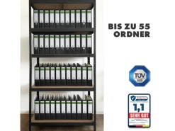 Karat Schwerlastregal Lakota 2er Set Traglast bis 875 kg 200 x 120 x 60 cm