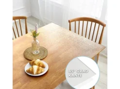 Karat Tischfolie Empire mit Abgeschrägter Kante Transparent 95 x 105 cm