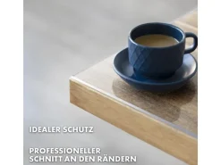 Karat Tischdecken^Tischfolie Imperial Transparent Mattiert mit Abgeschrägter Kante 40 x 55 cm