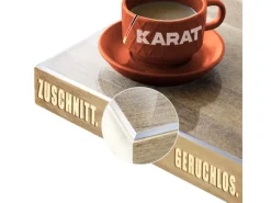 Karat Tischfolie Imperial Transparent Mattiert mit Abgeschrägter Kante 50 x 105 cm